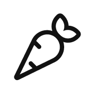Carrot icon.